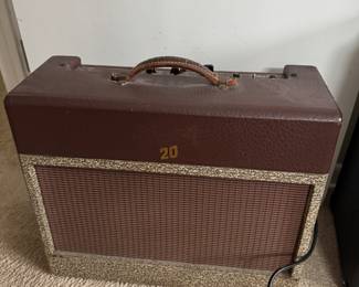 Vintage Gibson GA-20  1956? Amp 60 watt 110-125 Volt 50-60 Cycles #33469 in Great Working Condition with Receipt to Fix items: Recap,  Retube, Fixed Pot, cleaned Pot's, Jacks & Tube Socket's. 