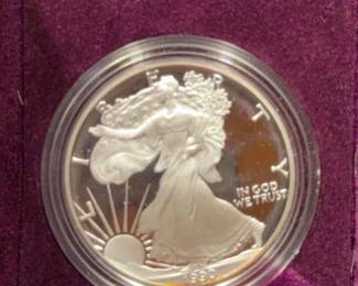 1990 Silver American Eagle Coin One Ounce