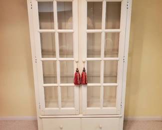 White Wooden Display Case