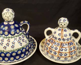 006 Polish Pottery Cheese Ladies