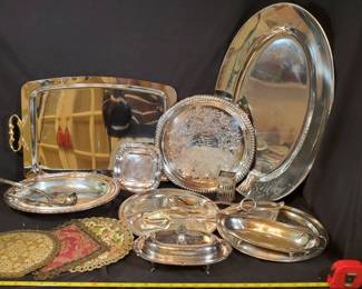 Silverplated Metalworks Servingware