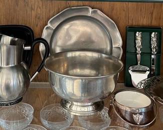 GA108VVintage Pewter Set And More