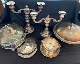 GA129Silver Plate Entertaining Items