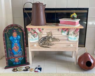 GA208Hindelooper Painting, hand painted cabinet and more
