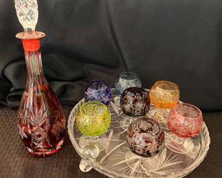 GA110Vintage Nachtmann Liquor Glasses