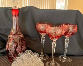 GA113Vintage Pink German Crystal