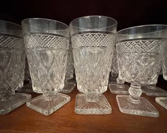 Vintage Imperial Cape Cod large set of glasses
