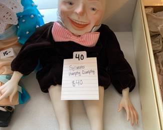 #48 Humpty Dumpty  Sylvestri Doll	 $40.00 			
