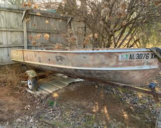 #226	Alum Craft Jon Boat 15' x 55" w/ Trailer	 $1,200.00 			

