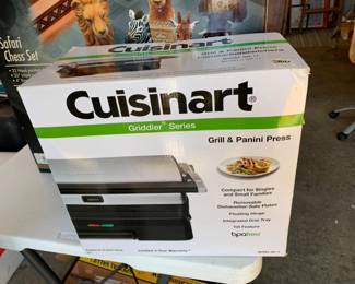 #200	Cuisinart Panini Press in Box	 $25.00 			
