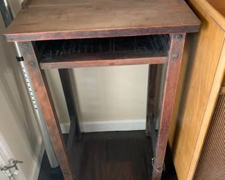 #27	Vintage Wood Desk w/opening (school desk) - 18x14x30	 $40.00 			
