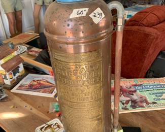 #239	Brass Fire Extinguisher 23"	 $60.00 			
