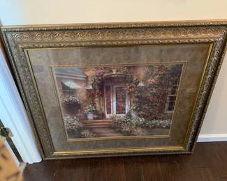 #130	Print of Stained Glass Door in Flower Garden - 44x38 - Mike Woods Art	 $100.00 			
