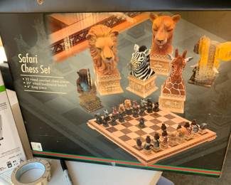#201	Safari Chess Set - Composite Pieces	 $50.00 			
