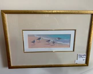 #80	"Beach Combers" Signed Print by Lin Seslar	 $40.00 			
