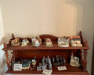 #128	Wooden Wall Display Cabinet - 34x9x16	 $75.00 			
