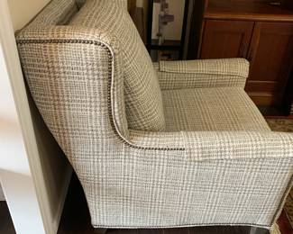 #16	Gray Plaid Chair - Smith Brothers (distressed Gray legs)	 $175.00 			

