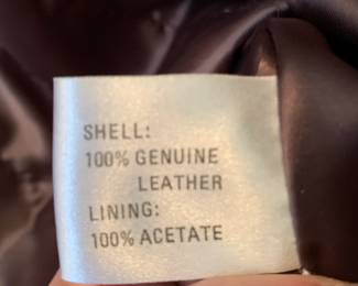 #51	Brown Leather/Fur Collar w/lining  Jacket- 2 or 3X Size	 $100.00 			
