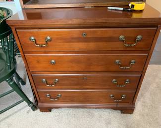 #77	Wood 2 Drawer File Cabinet (legal or letter) - (as is finish on top) - 30x22x30	 $75.00 			
