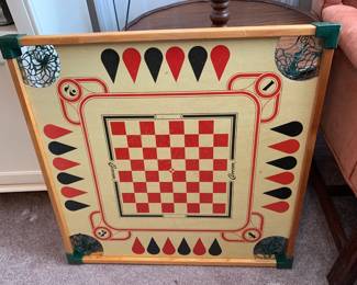 #93	Wood Double Sided Game Board w/corner pockets	 $30.00 			

