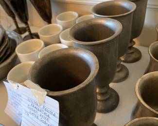 #271	Wilton Pewter Armentale queen Anne water goblets 7.5 tall	 $25.00 			
