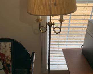 #66	Gold Metal Floor Lamp	 $45.00 			
