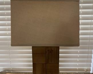 #25	Wood Base Lamp - 2' tall	 $40.00 			

