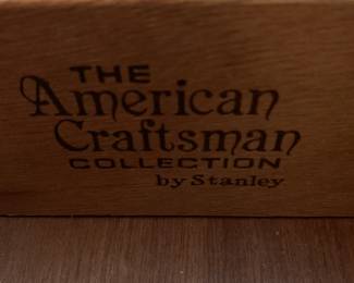 #6	American Craftsman by Stanley Bedside Table w/1 drawer & 2 Door - 26x15x26	 $125.00 			

