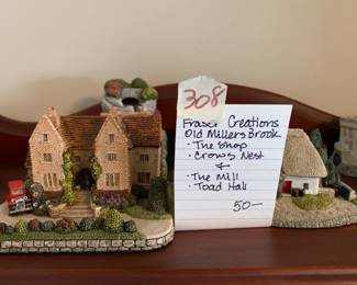 #309	Franci Creations old miller brook set of 3 houses	 $50.00 			

