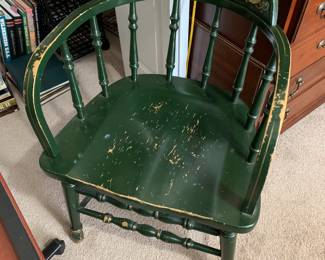#78	Emerald Green Captains Chair w/Decals on Back	 $20.00 			
