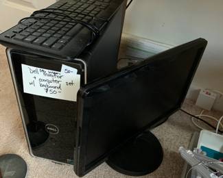 #61	Dell 546 Monitor plus computer & keyboard	 $50.00 			
