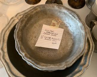 #267	Wilton Armentale queen Anne  11" salad bowl (1) 7" bowls set of 6	 $50.00 			
