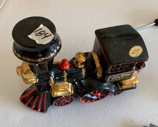 #184	Ezra Brooks Train Decatur, Genuine Heritage China	 $25.00 			

