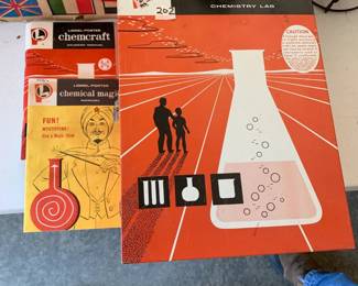#202	Chemcraft Chemistry set w/ Books (as is)	 $25.00 			

