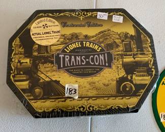 #183	Lionel Trains Centennial Edition game 	 $30.00 			
