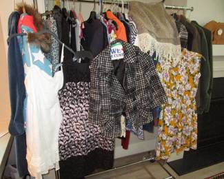 1990's and designer ladies clothing at least 4 closets FULL plus men's 1990's until current