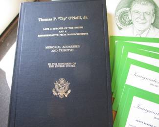 Collectible and rare ephemera from the White House including 18 White House Congressional Christmas ornaments very limited and never reproduced. Congressional ticket to Pope Francis address to Congress (he was the only Pope to ever address Congress). Several Congressional invitations to the Presidential inaugurations including Obama and Trump. Plus lots more