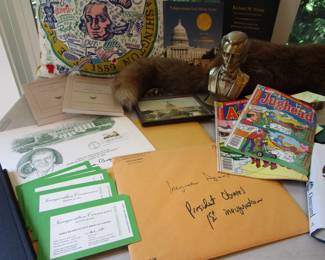 Collectible and rare ephemera from the White House including 18 White House Congressional Christmas ornaments very limited and never reproduced. Congressional ticket to Pope Francis address to Congress (he was the only Pope to ever address Congress). Several Congressional invitations to the Presidential inaugurations including Obama and Trump. Plus lots more