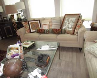 Most of the furniture newer Restoration Hardware, Ethan Allen and more.