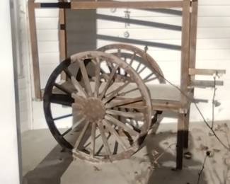 Handmade Wood Rolling Cart $make offer