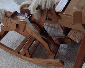 Oak Rocking Horse $85, beautiful piece!
