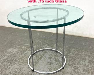 Lot 246 Nico Zographos Style Side Table with .75 inch Glass