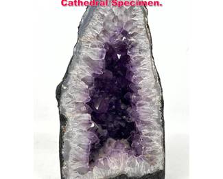 Lot 596 14 Natural Amethyst Crystal Geode Cathedral Specimen. 