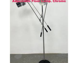 Lot 183 Mid Century Modern 3 Arm Adjustable Floor Lamp. Chrome