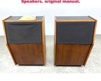 Lot 274 Pair of Mid Century Heath AS1348 Speakers. original manual.