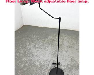 Lot 88 Vintage Modernist Swivel Adjustable Floor Lamp. Black adjustable floor lamp.