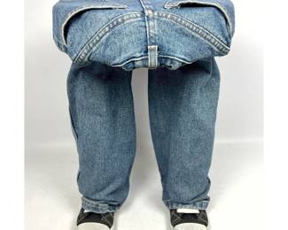 Lot 286 Denim Jeans Stool. Sneaker base. 