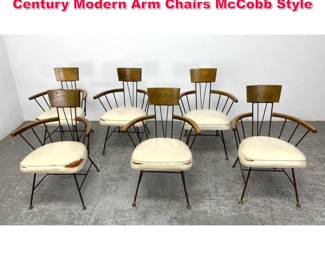 Lot 329 6 Richard McCarthy for Selrite Mid Century Modern Arm Chairs McCobb Style