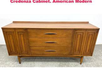 Lot 267 Broyhill Sculptra Sideboard Credenza Cabinet. American Modern 