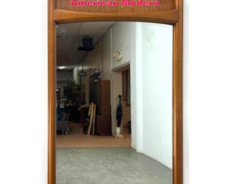 Lot 265 Vintage Walnut Mirror. American Modern 